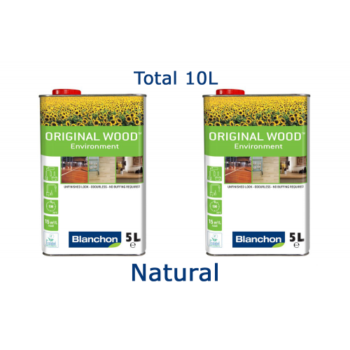 Blanchon BIOBASED ORIGINAL WOOD ENVIRONMENT 10 ltr (two 5 ltr cans) NATURAL 05771003 (BL)